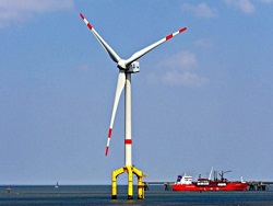 В Англии создан ветропарк из 32 крупнейших в мире офшорных турбин